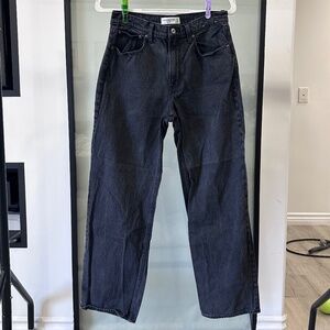 Abercrombie Loose High Rise Black Jeans